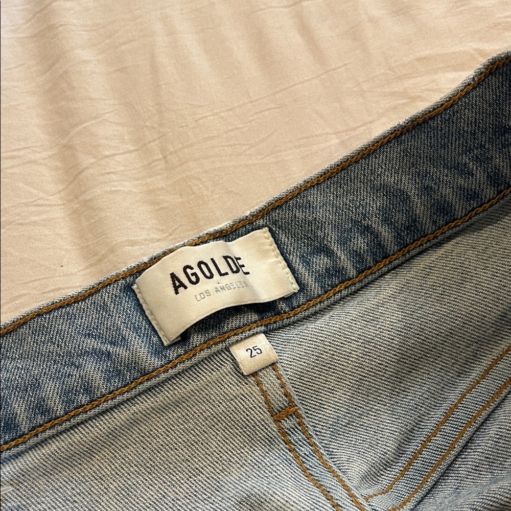 Agolde Riley High Rise Straight Crop - Picture 7 of 9